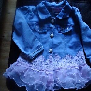 PEACOOLATE BABY GIRLS JEAN JACKET 12MO